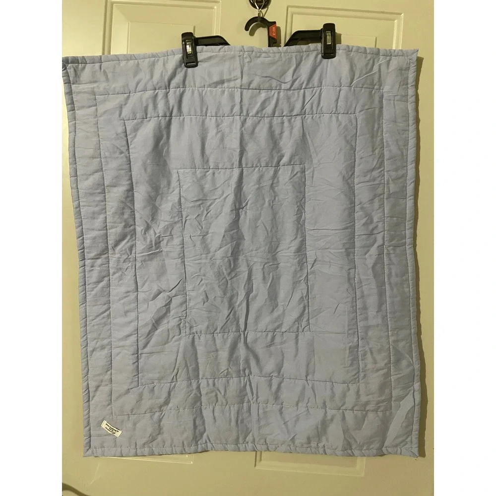 Western Boy Baby Quilt Blue Red‎ White Excellent Patchwork